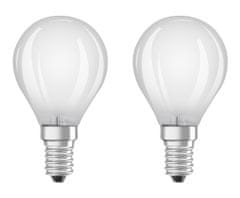 Osram 2x LED žárovka E14 P45 4W = 40W 470lm 2700K Teplá bílá [MLÉČNÁ bublina]