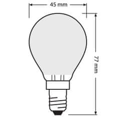 Osram 3x LED žárovka FILAMENT E14 P45 4W = 40W 470lm 2700K Teplá bílá