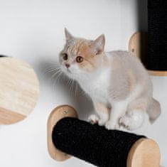 RHR Quality Kočičí stěnový systém Cat Wall – Nástěnná sada sisalových tyčí (Blackline)