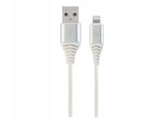 Gembird Kabel CC-USB2B-AMLM-2M-BW2 USB A - Lightning bílý 2m