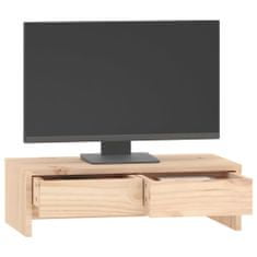 Greatstore Stojan na monitor 50 x 27 x 15 cm masivní borové dřevo