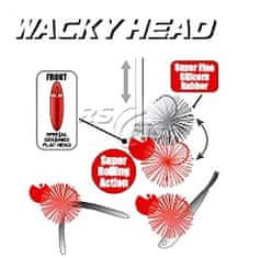 Gamakatsu Hlava jigová Wacky Head Red 0,9 g - 185022200007