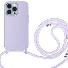 Artwizz ArtWizz HangOn Silicone kryt pro iPhone 13 Pro se šňůrkou Fialová