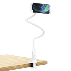 shumee Flexibilní stojan na telefon s 15W bezdrátovou nabíječkou v bílé barvě