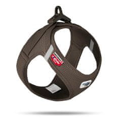 curli Postroj pro psy se sponou Air-Mesh Brown, 3XS, 1,5-3 kg