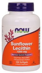 NOW Foods Sunflower Lecithin (slunečnicový lecitin), 1200 mg, 100 softgelových kapslí