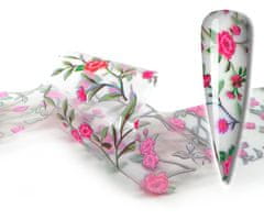 TOJATO Kosmetická přenosová fólie na nehty 100cmx4cm Květiny