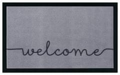 Hanse Home Protiskluzová rohožka Welcome 104511 Grey/Black - na ven i na doma 40x60