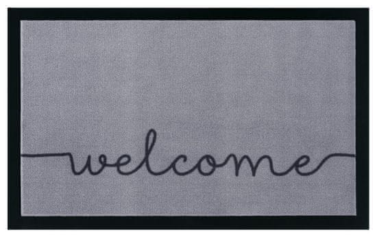 Hanse Home Protiskluzová rohožka Welcome 104511 Grey/Black - na ven i na doma