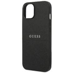 Guess GUHCP14MPSASBBK hard silikonové pouzdro iPhone 14 PLUS 6.7" black Saffiano Strap