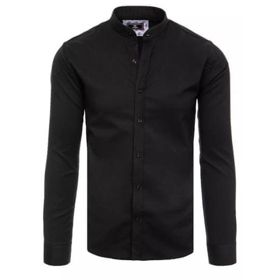 Dstreet Pánská košile elegantní RAYNARD černá dx2323