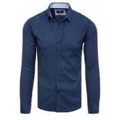 Dstreet Pánská košile elegantní RAYNARD tmavě modrá dx2327 M