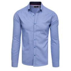 Dstreet Pánská košile elegantní AUSTIN modrá dx2329 M