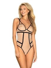 Obsessive Elegantní body Nudelia teddy nude - Obsessive S/M nude