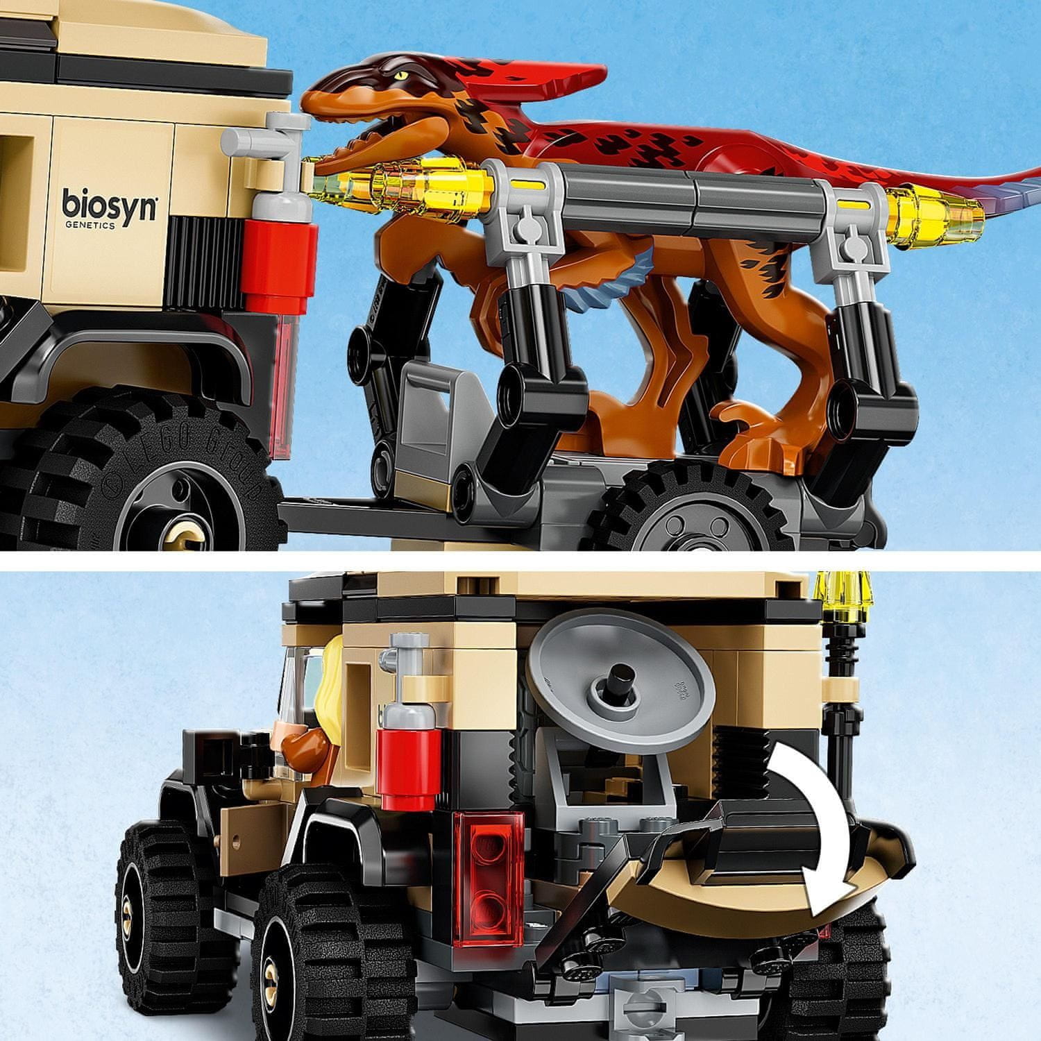 LEGO Jurassic World 76951 Přeprava pyroraptora a dilophosaura