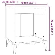 Greatstore Noční stolky 2 ks dub sonoma 40x35x50 cm