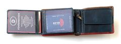 Pánská kožená peněženka Old River s RFID - pruhy