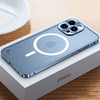 Kovový magnetický Magsafe kryt na Apple iPhone 12, modrý