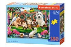 Castorland Puzzle 180 dílků - Domácí zvířata v parku