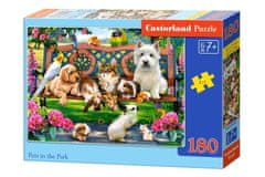 Castorland Puzzle 180 dílků - Domácí zvířata v parku