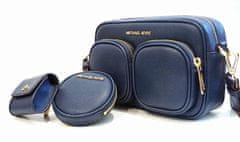 Michael Kors dámská kabelka CROSSBODY JET SET ITEM 35S2GTTC6L NAVY MD PKT XBDY W ATTCH LEATHER