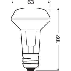 Osram LED žárovka E27 R63 4,3W = 60W 350lm 2700K Teplá bílá