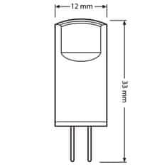 Osram LED žárovka G4 KAPSLE 0,9W = 10W 100lm 2700K Teplá bílá