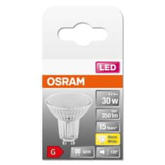 Osram LED žárovka GU10 4,3W = 50W 350lm 2700K Teplá bílá