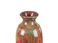 Beliani Dekorativní váza hnědá HIMERA