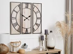 Beliani Nástěnné hodiny 75 x 75 cm světlé dřevo COATLAN