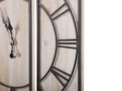Beliani Nástěnné hodiny 75 x 75 cm světlé dřevo COATLAN