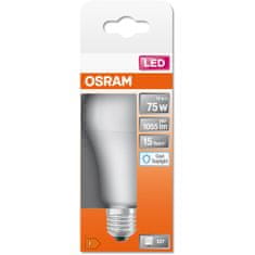 Osram LED žárovka E27 A75 10W = 75W 1055lm 6500K Studená bílá