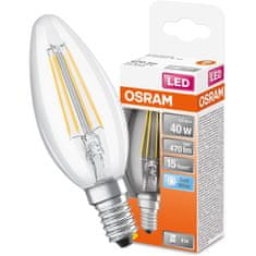 Osram LED žárovka E14 SVÍČKA 4W = 40W 470lm 4000K Neutrální bílá