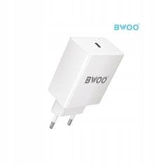 BWOO rychlá usb-c pd qc 20w 3a nástěnná nabíječka