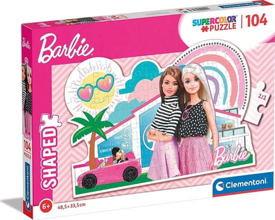 Clementoni Obrysové puzzle Barbie 104 dílků