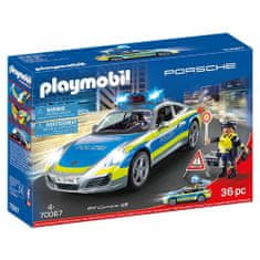 Playmobil Porsche 911 Carrera 4S Policie , Policie, 36 dílků