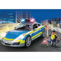 Playmobil Porsche 911 Carrera 4S Policie , Policie, 36 dílků