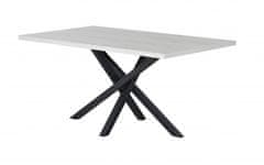 Matis Jídelní stůl PABLO X - dub sněhový 140 × 80