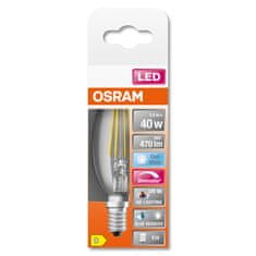 Osram LED žárovka E14 SVÍČKA 3,4W = 40W 470lm 4000K Neutrální bílá 