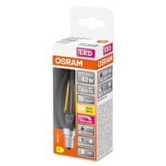 Osram Stmívatelná LED žárovka E14 BA35 3,4W = 40W 470lm 2700K Teplá bílá