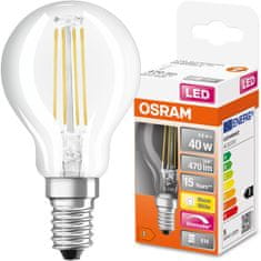 Osram Stmívatelná LED žárovka E14 P45 4,8W = 40W 470lm 2700K Teplá bílá 