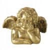 Figurka anděla dekorativní zlatá 33 cm