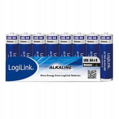 LogiLink Baterie Ultra Alkaline AA LR6 1700mAh 8 ks.