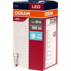 Osram LED žárovka E14 P45 8W = 60W 806lm 4000K Neutrální bílá