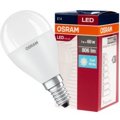 Osram LED žárovka E14 P45 8W = 60W 806lm 4000K Neutrální bílá