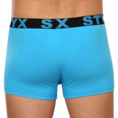Styx Pánské boxerky sportovní guma světle modré (G1169) - velikost XXL