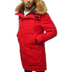 Dstreet Pánská bunda parka zimní červená tx2995 M