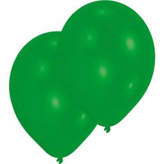 Amscan 10ks Latexových balónků zelené barvy 27,5cm -