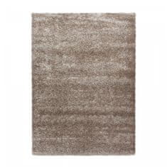 Oaza koberce Brilantní béžový chlupatý polyesterový koberec 160 cm x 230 cm