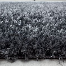 Oaza koberce Brilantní polyesterový koberec shaggy šedý kruh 200 cm x 200 cm